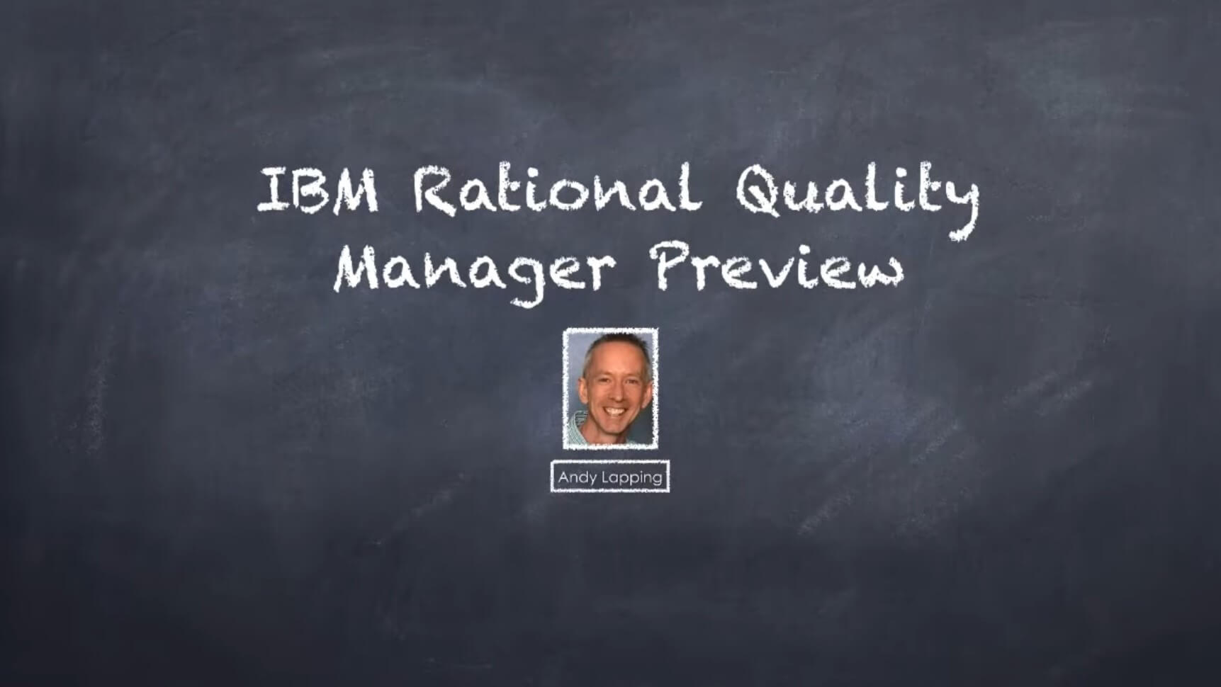 IBM Rational Quality Manager Preview