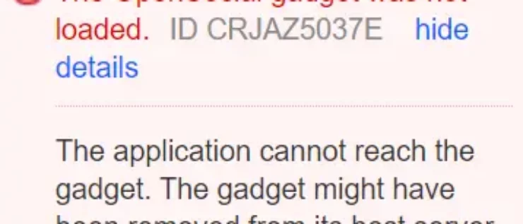 DNG Not Working Widgets CRJAZ5037E