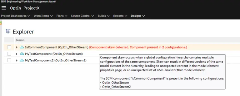 rhapsody component skew